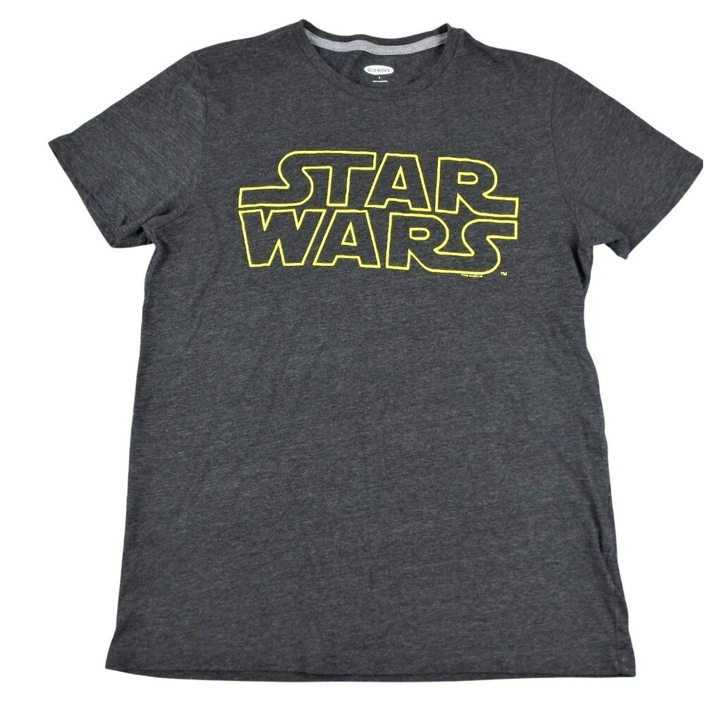 Old Navy Star Wars Graphic T-Shirt Womens Small Charcoal Heather JH950